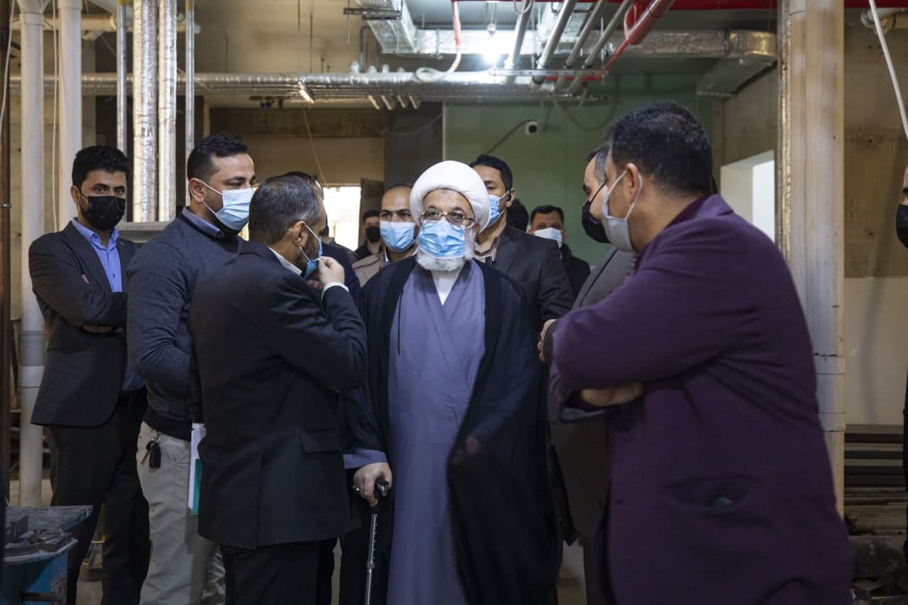 مركز أمراض الدم وزراعة النخاع الشوكي مشروع طبي عراقي.. الشيخ عبد المهدي الكربلائي يتفقد المشروع (فيديو)