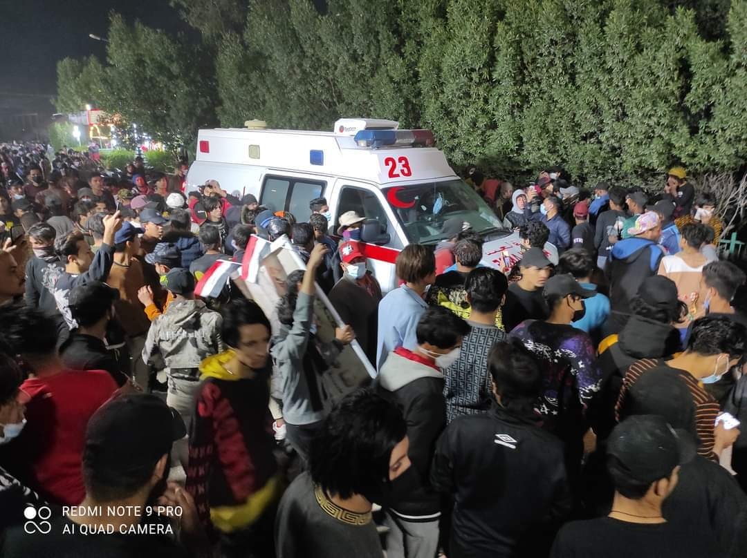 احتجاجات الناصرية تتصاعد ومستشفى الحبوبي يزدحم بالاصابات