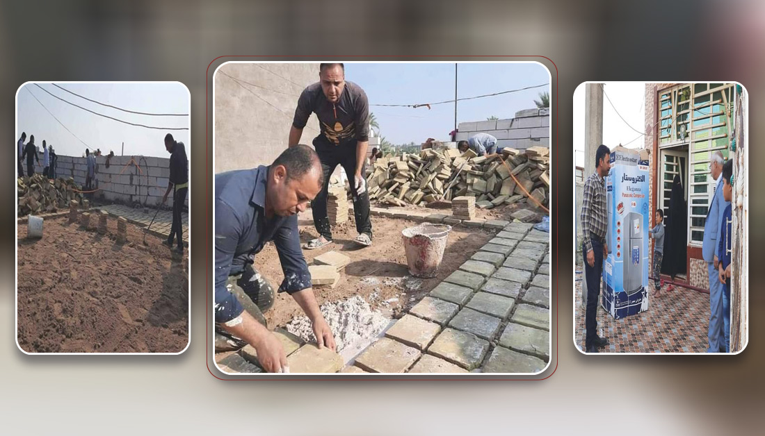 اكثر من (مليار ونصف) من مرقد الامام الحسين (ع) لتزويج أبناء شهداء فتوى الدفاع الكفائي وترميم وتجهيز دور الشهداء والجرحى والمقاتلين