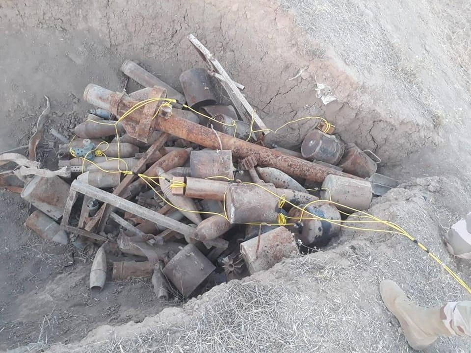 بالصور: الاستيلاء على كدس للعتاد ومنصات صواريخ في نينوى