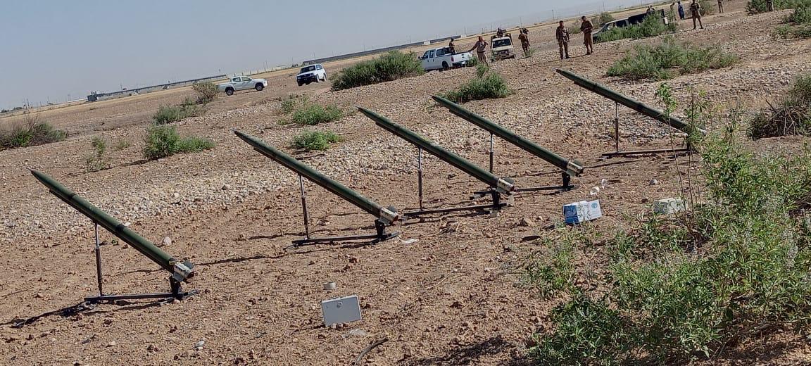 بالصور.. ضبط مجموعة صواريخ جاهزة للاطلاق في كركوك