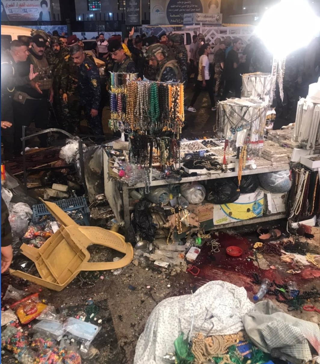 شاهد لحظة انفجار الكاظمية ببغداد (فيديو)