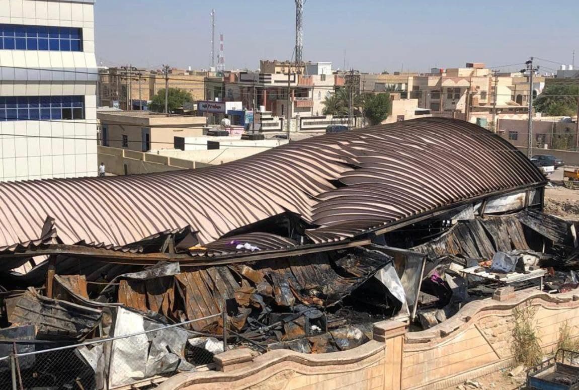 تحالف الصدر يتحدث عن "أياد خبيثة" تسببت بحريق الناصرية