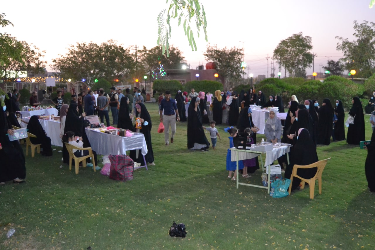 الأول من نوعه في قضاء الحسينية بكربلاء.. بازار لدعم المشاريع الصغيرة للنساء (صور)