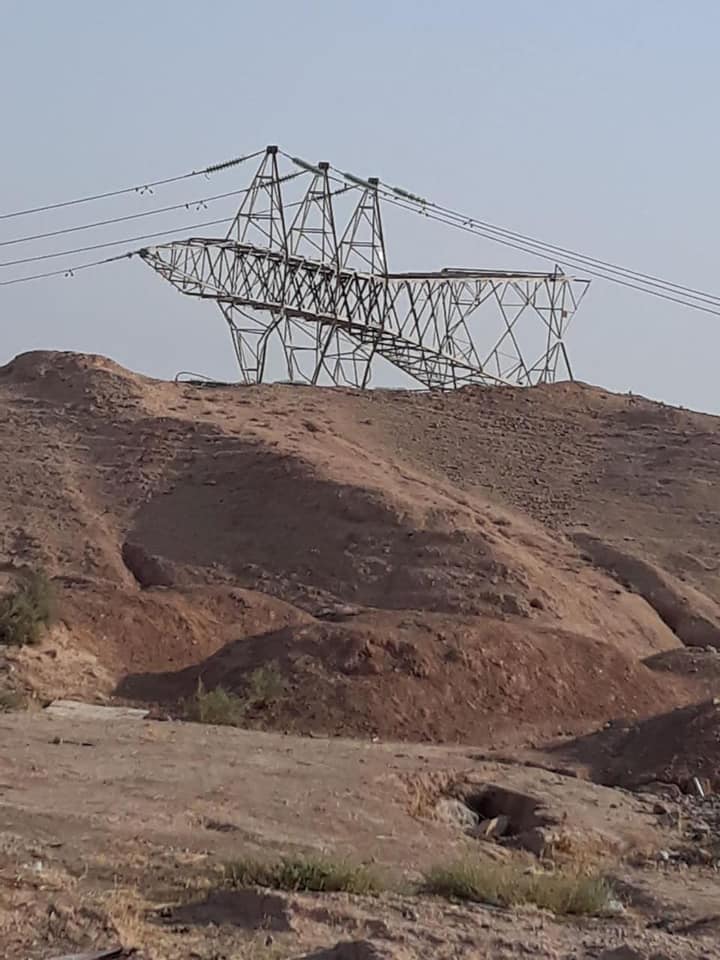 عمل تخريبي يستهدف خطي نقل للطاقة الكهربائية في ديالى