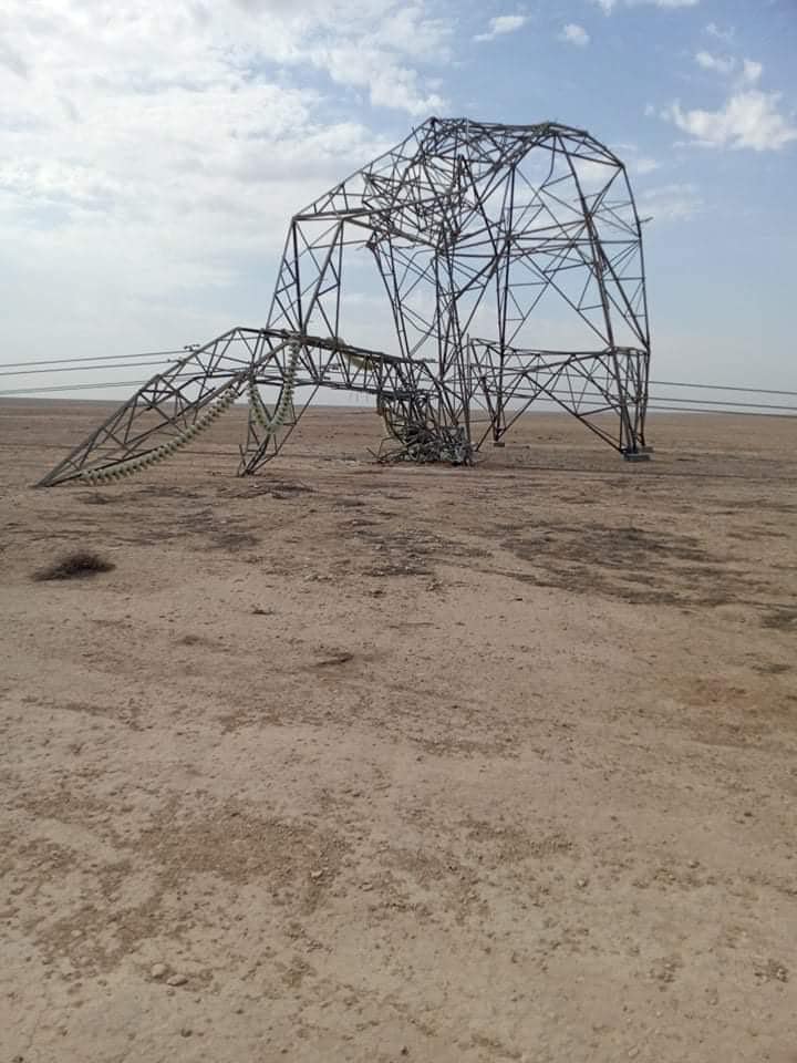 مجددا.. تفجير ابراج نقل الطاقة بعبوات ناسفة في نينوى