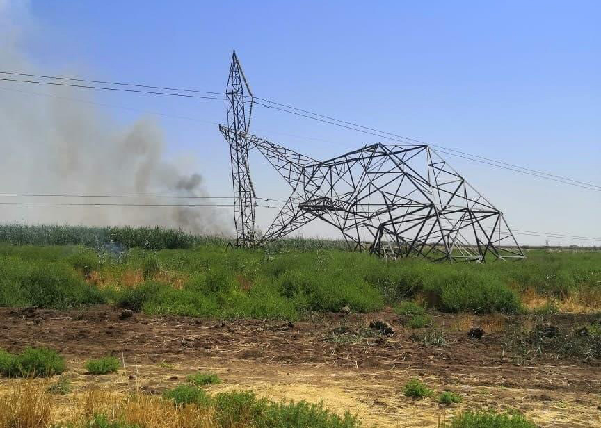 جريمة تخريب الأبراج الكهربائية