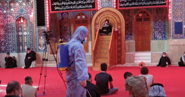اجراءات وقائية مشددة.. العتبة الحسينية تستنفر كوادرها الصحية خلال محرم (فيديو)