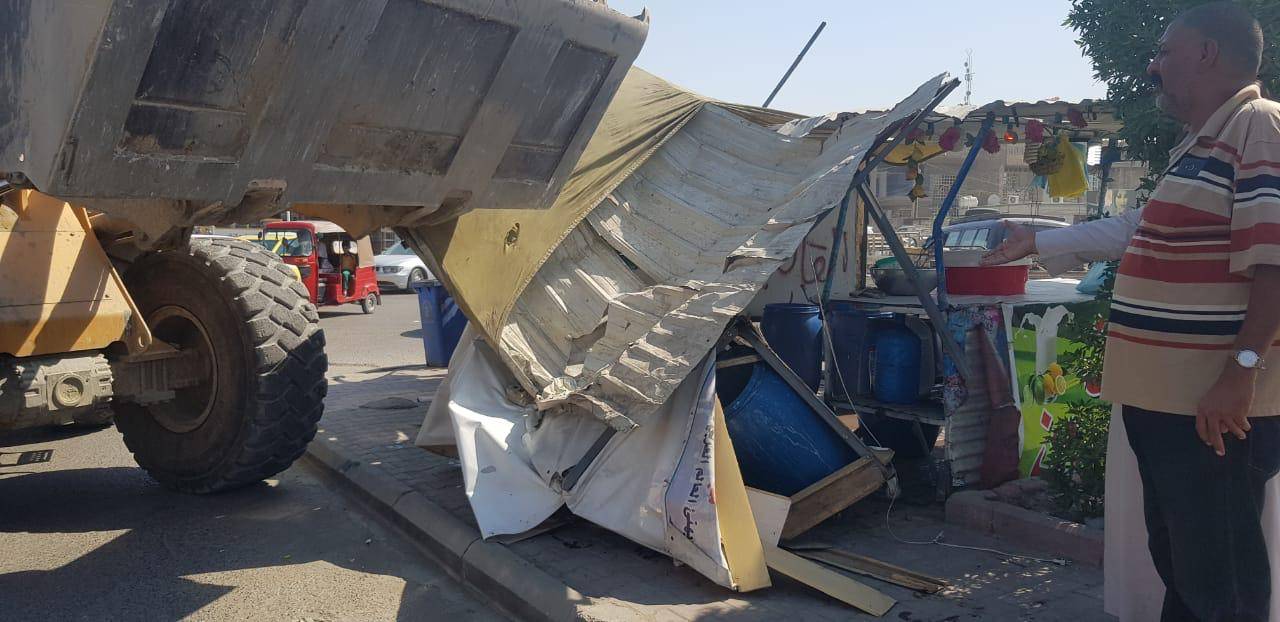 اعتقال شخصين اعتديا بالضرب على موظفي ازالة التجاوزات في بغداد