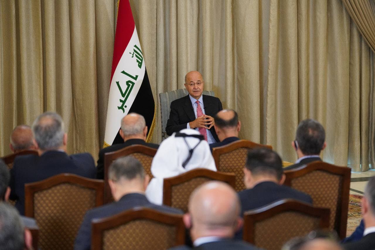 الرئيس صالح: المنطقة بحاجة لمنظومة عمل ترتكز على أمن العراق واستقراره