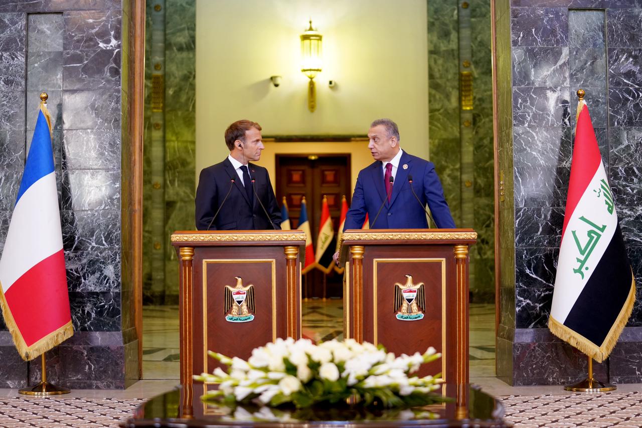 الكاظمي يشيد بدور فرنسا في دعم العراق.. وماكرون يعد مؤتمر بغداد نجاحا حقيقيا (فيديو)