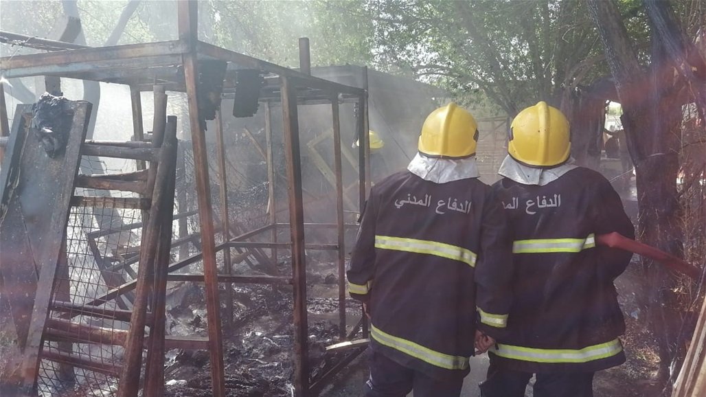 السيطرة على حريق اندلع قرب مواكب حسينية في النجف