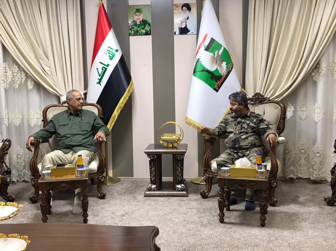 بالصور.. حشد العتبات يساهم في تأمين زيارة الامامين العسكريين (ع) ويزور مقر "سرايا السلام"