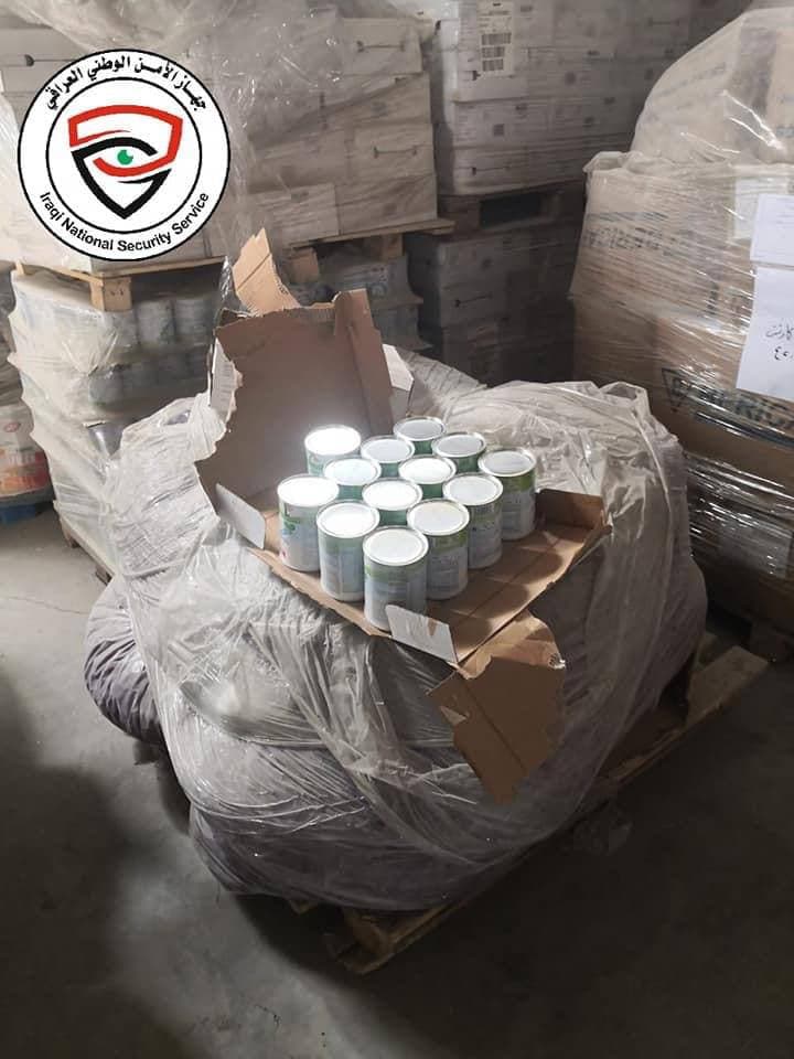 الأمن الوطني: ضبط 21 طناً من حليب الأطفال منتهي الصلاحية في كربلاء (صور)