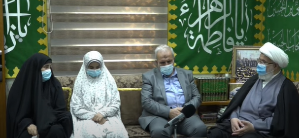 المرجع السيستاني يتكفل بعلاج ودراسة الشابة زينب وتسديد كل مابذمتهم من ديون وقروض للدولة (فيديو)