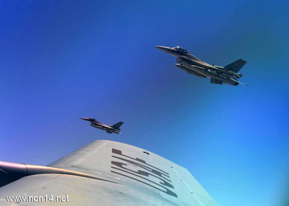 في طوز خورماتو.. F16 العراقية تغير على كهف ونفق لداعش وتدمرهما