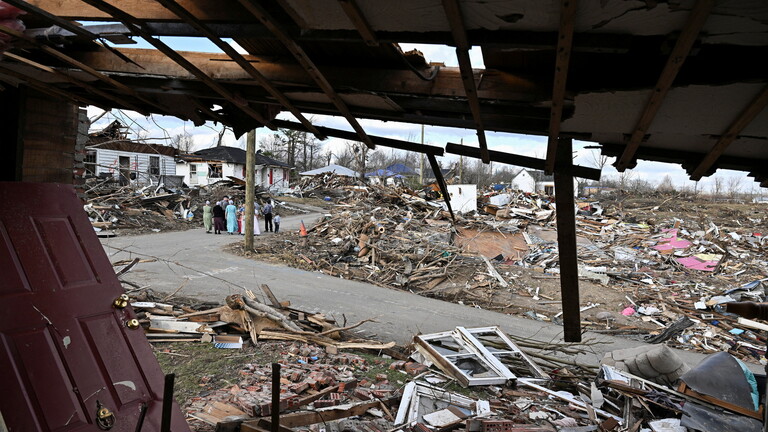 أعاصير ولاية كنتاكي الأمريكية تخلّف 77 قتيلا