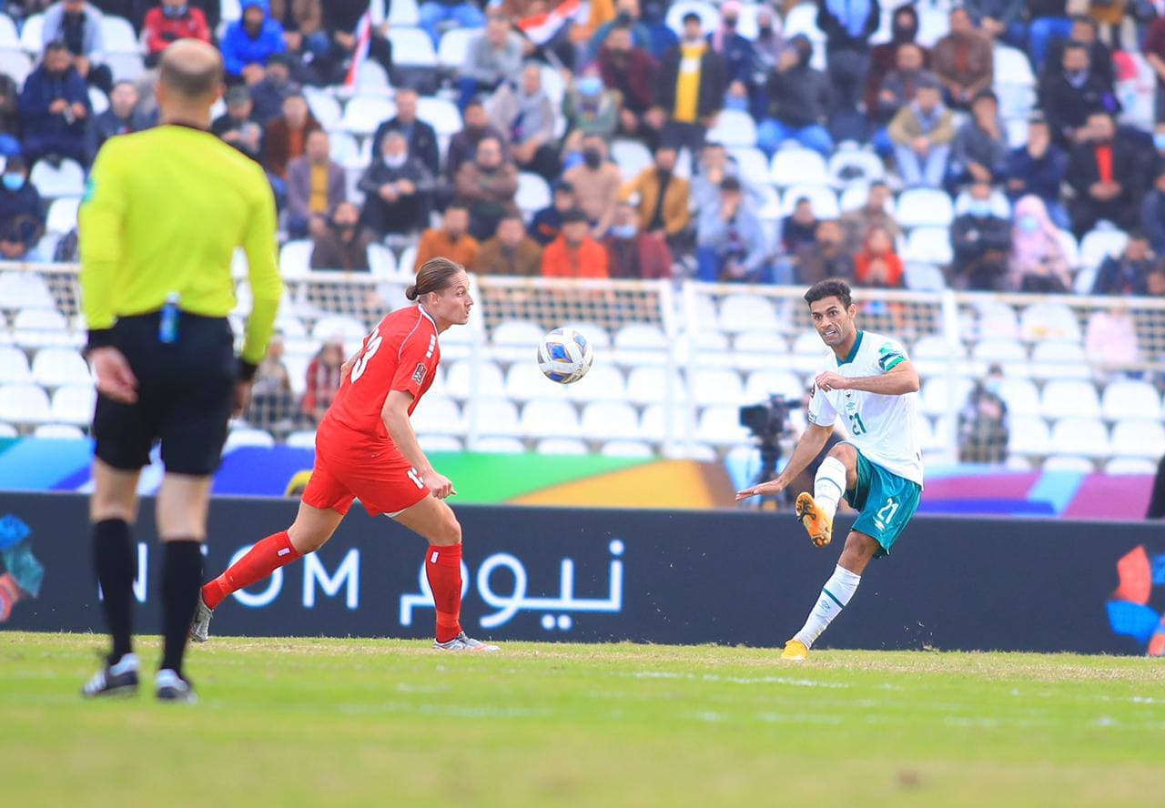 بالصور.. العراق يتعادل مع لبنان في التصفيات المؤهلة لمونديال قطر