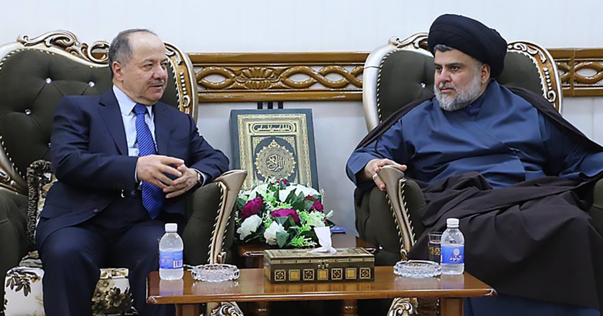 اتصال هاتفي بين بارزاني والصدر: التحالف متماسك وماضون بتشكيل الحكومة