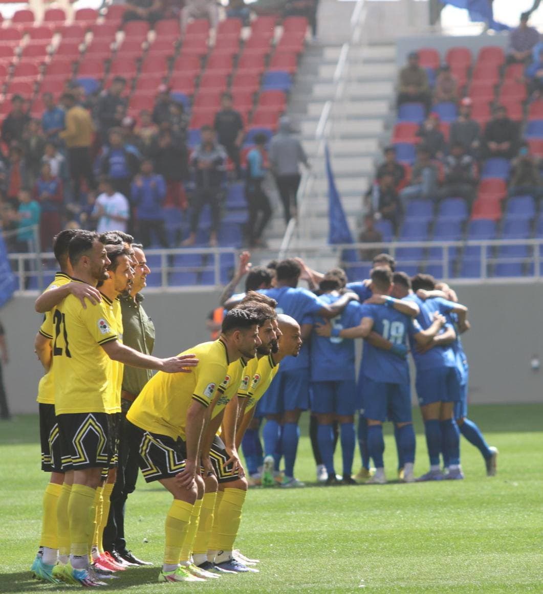 التعادل ينهي لقاء النجف وأربيل في الدوري الممتاز (صور)