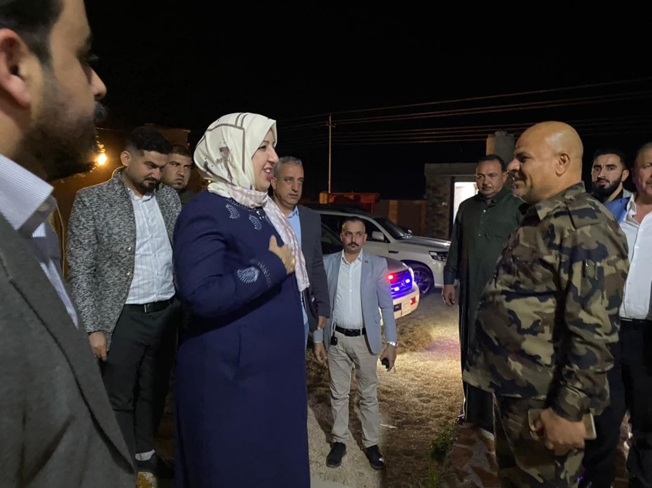 النائب أسماء العاني تزور مقر قيادة عمليات الأنبار للحشد الشعبي (صور)