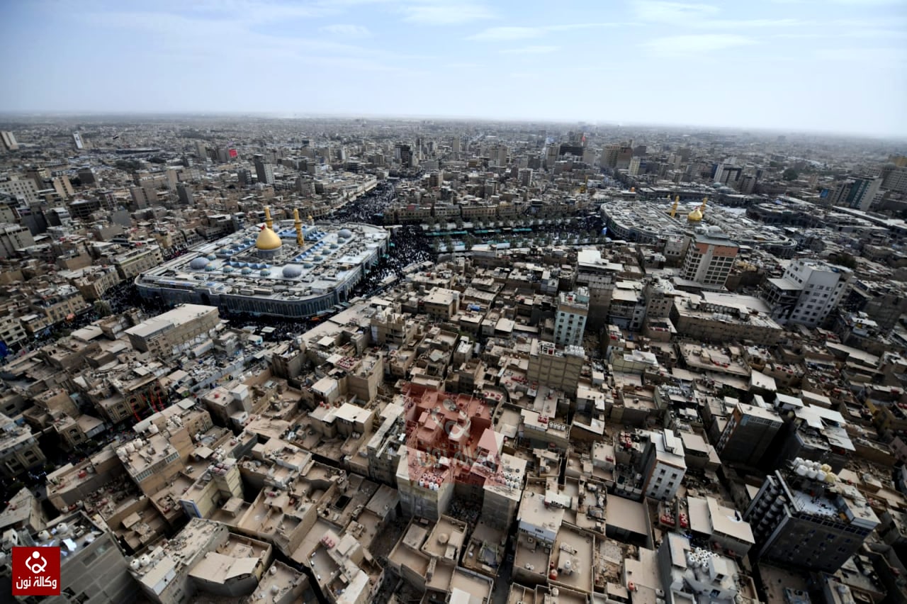 قطع طرق جديدة في كربلاء بسبب كثافة الزائرين