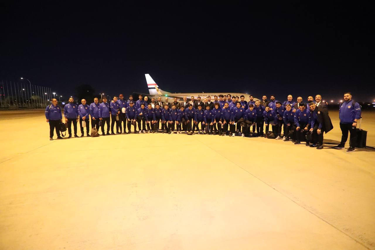 المنتخب الوطني العراقي يغادر إلى الرياض