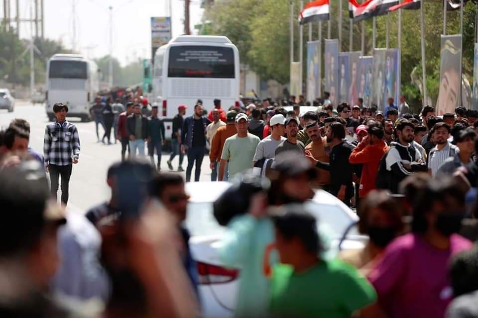 ذي قار تدفع بثقلها نحو ملحمة كربلاء الكروية: 3000 الاف مشجع بـ60 حافلة