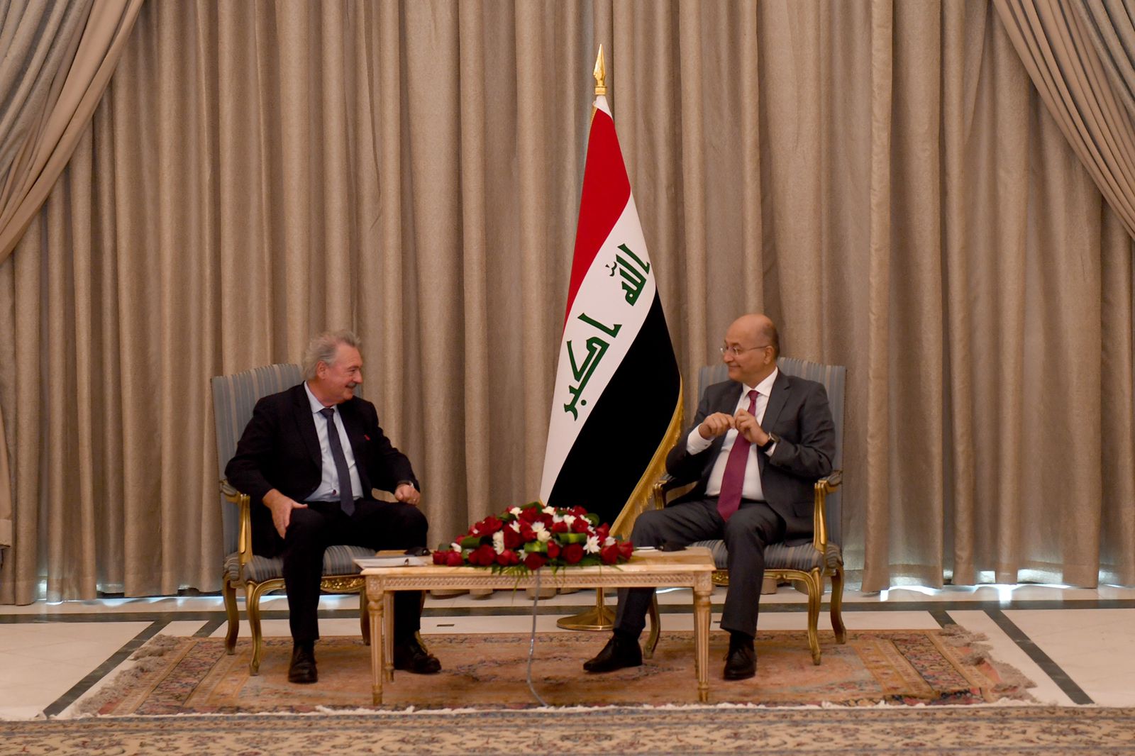 صالح يبحث مع وزير خارجية لوكسمبورغ الازمة الروسية الأوكرانية