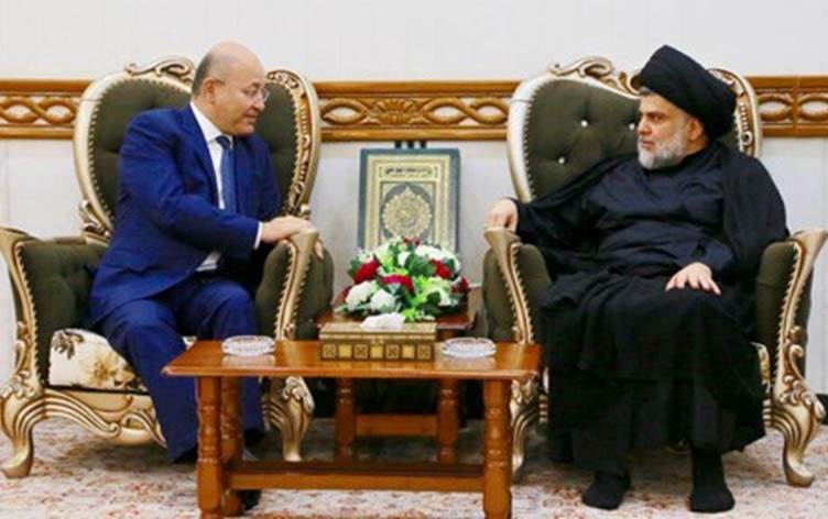 توضيح رئاسي حول اتصال هاتفي بين الصدر وصالح بشأن انسحاب الأخير من الترشيح لولاية ثانية