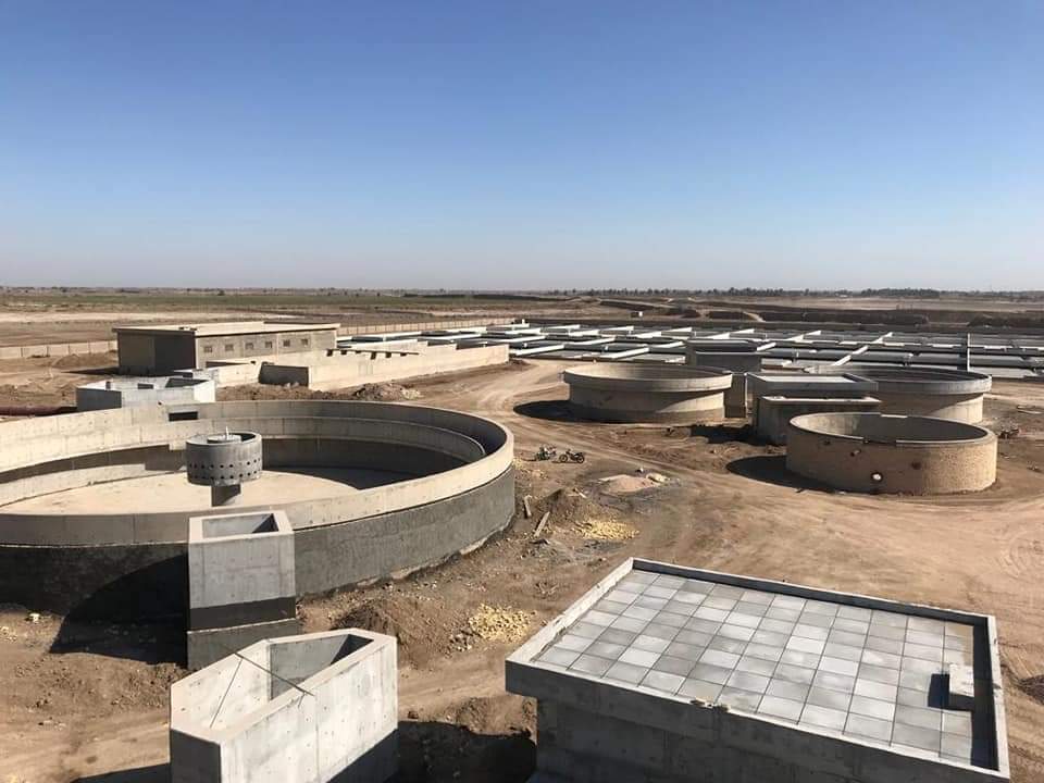 الإعمار: تحقيق نسب متقدمة في مشروع محطة معالجة مجاري الرفاعي