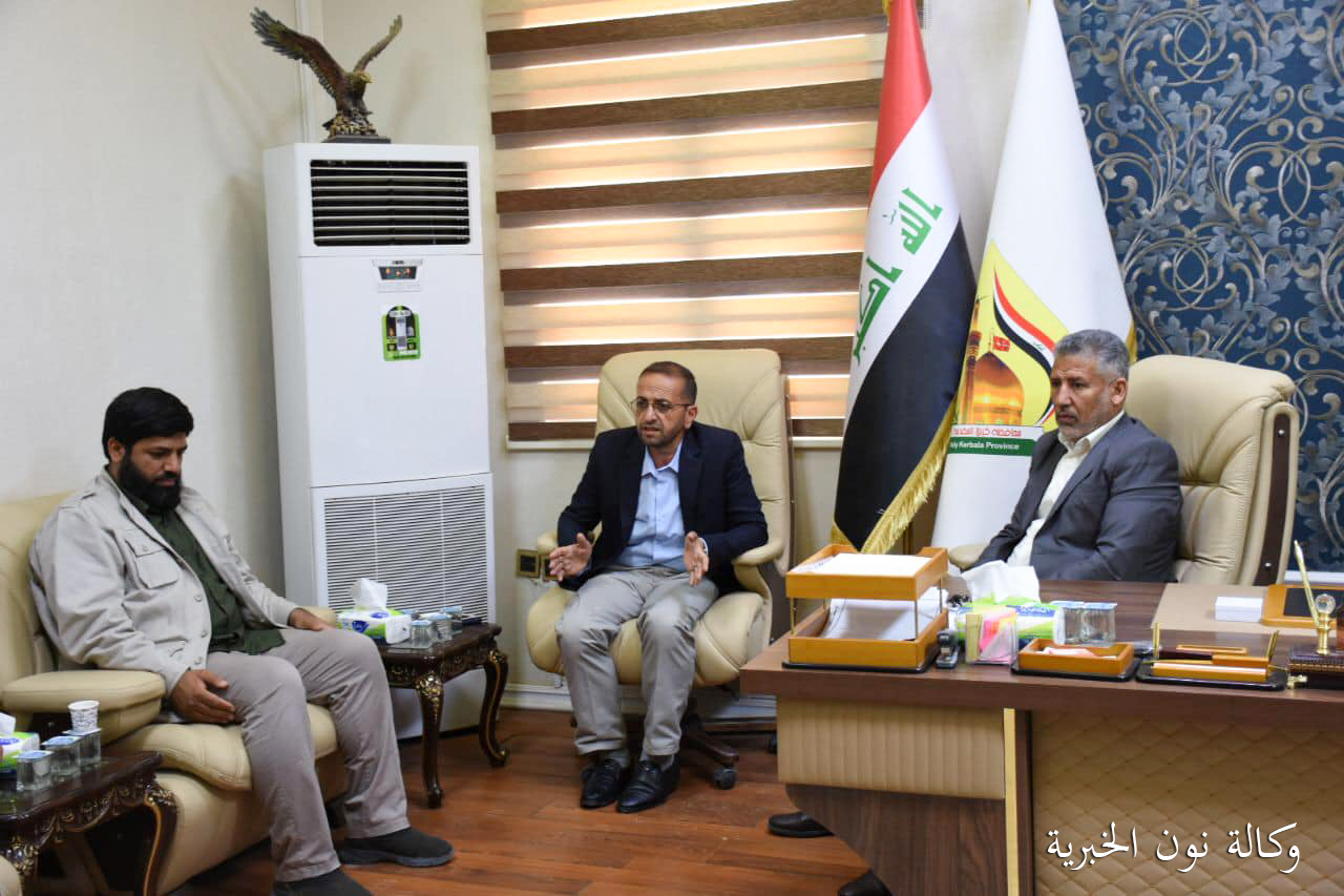 حكومة كربلاء تبحث مع وفد ايراني التعاون في تنفيذ الخطط الخدمية لزيارة الاربعين