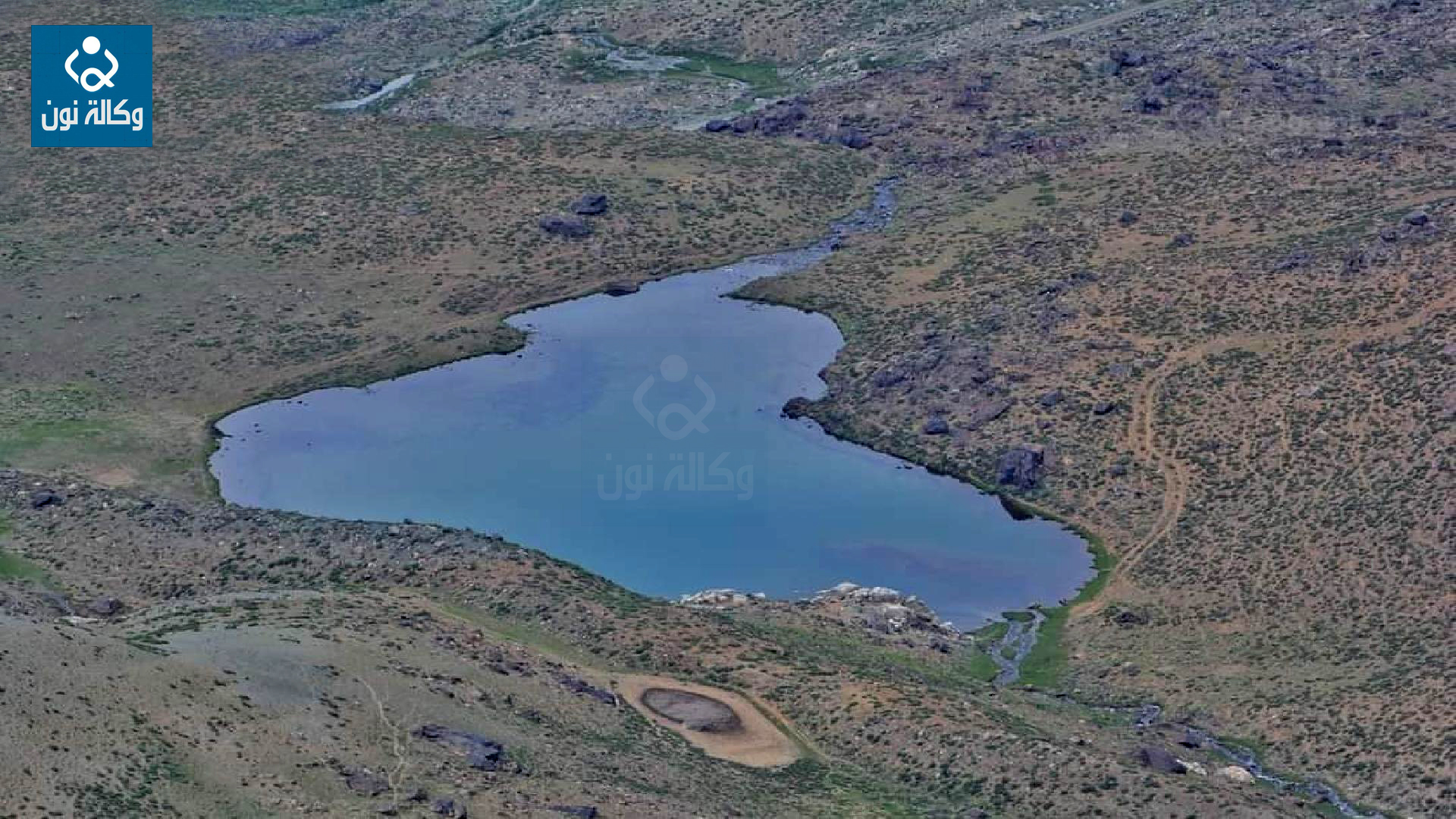 بركة مياه بشكل خارطة العراق في كردستان (فيديو)