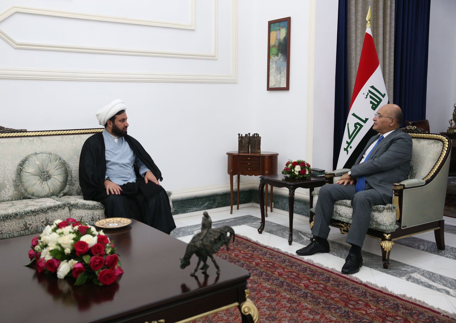 الرئيس صالح يستقبل المسعودي ويهنئ بنجاح موسم الحج