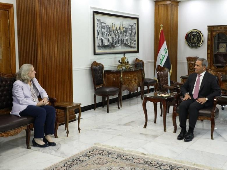 زيدان يلتقي السفيرة الامريكية والأخيرة تؤكد استعداد بلادها لدعم القضاء العراقي