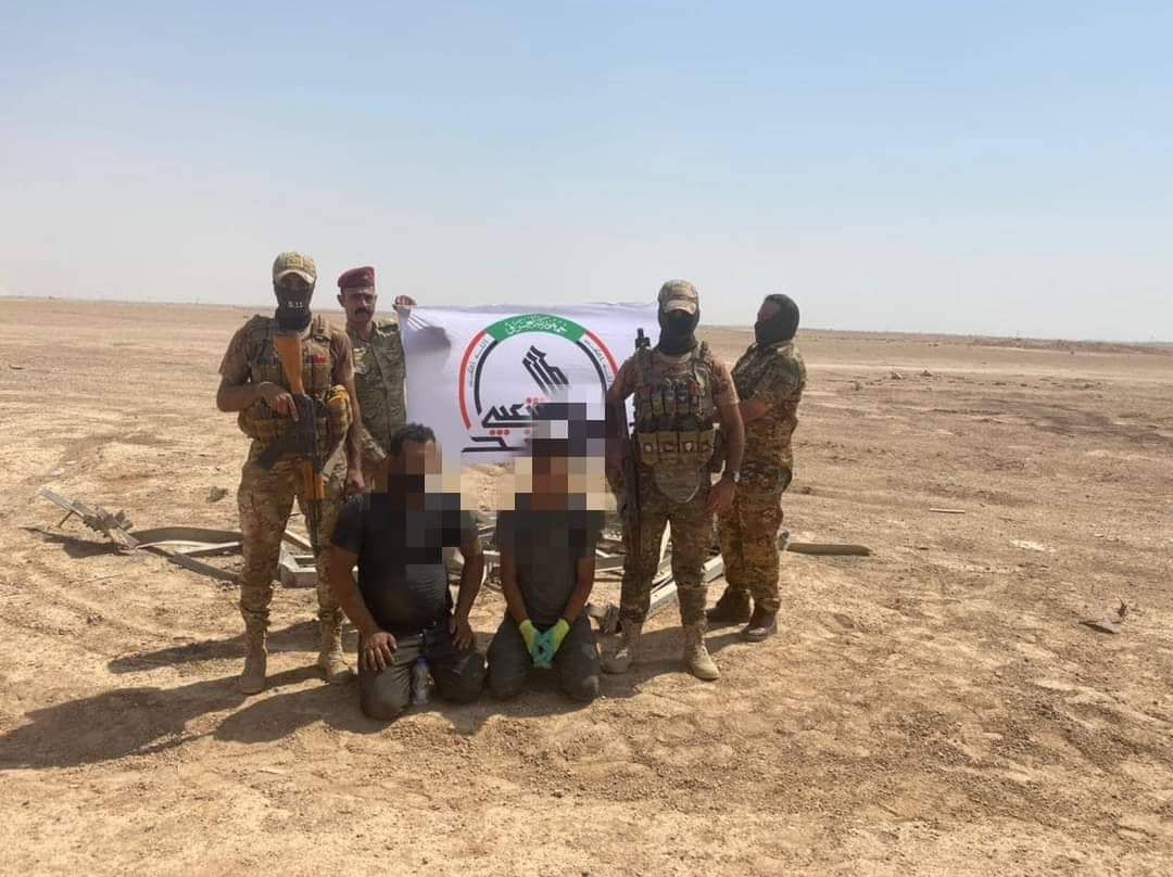 الحشد يحبط محاولة للتجاوز على خطوط نقل الطاقة في الانبار (صور)