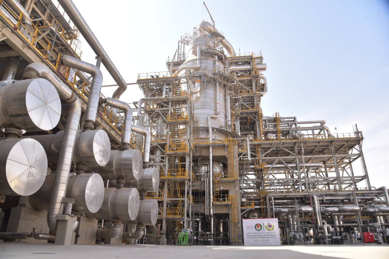 شاهده من الداخل.. التشغيل التجريبي الرسمي لمصفى كربلاء النفطي