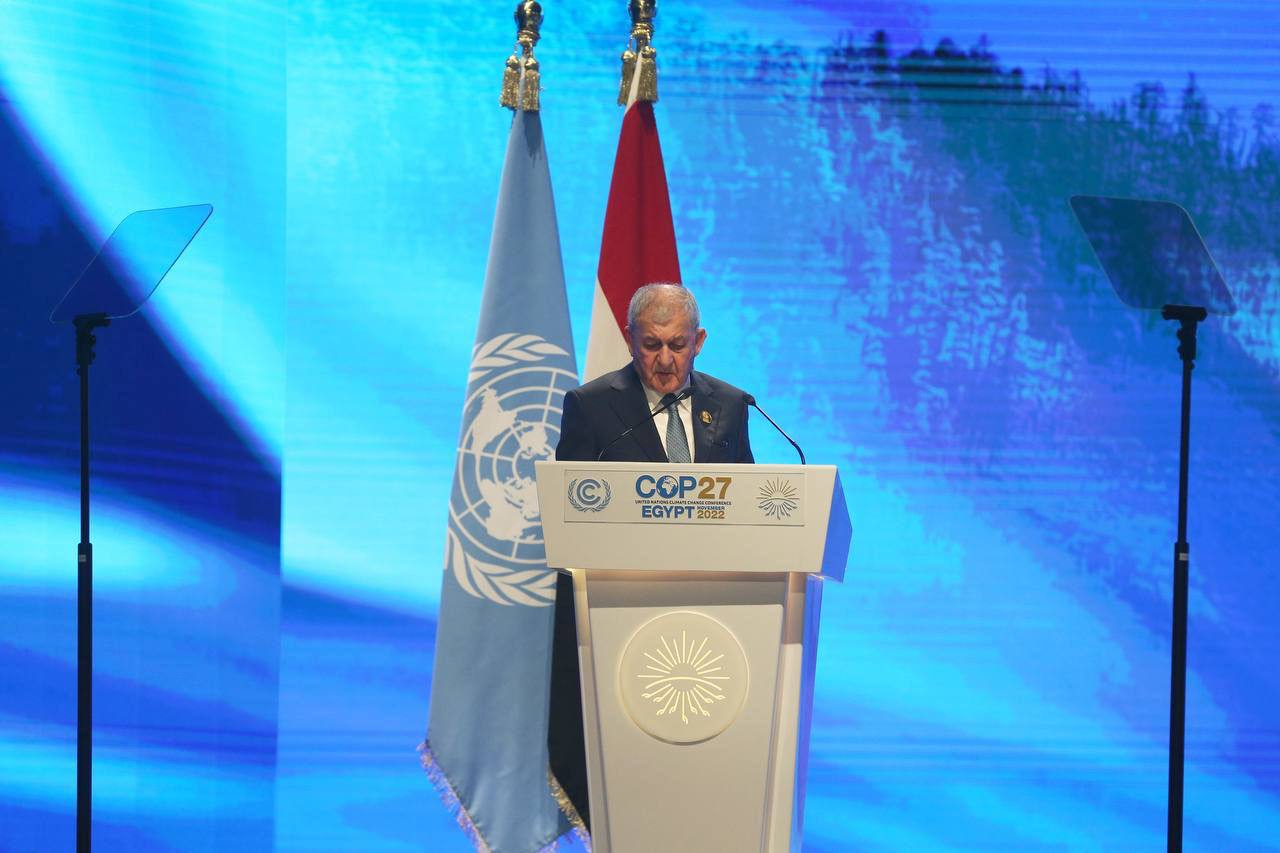 رئاسة جمهورية العراق ترد على "ثرثرة" أثيرت بعد اجتماعات "رشيد" بقمة المناخ