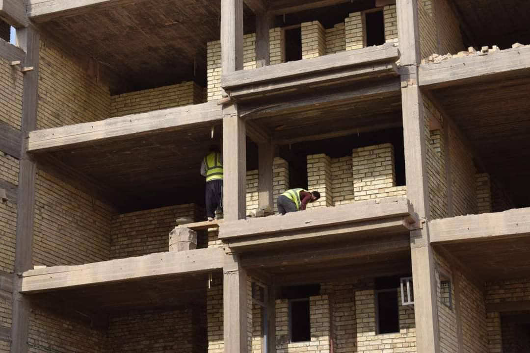 وزارة الاعمار: انجاز 68% من مشروع مجمع الجزيرة 2 السكني في كربلاء (صور)