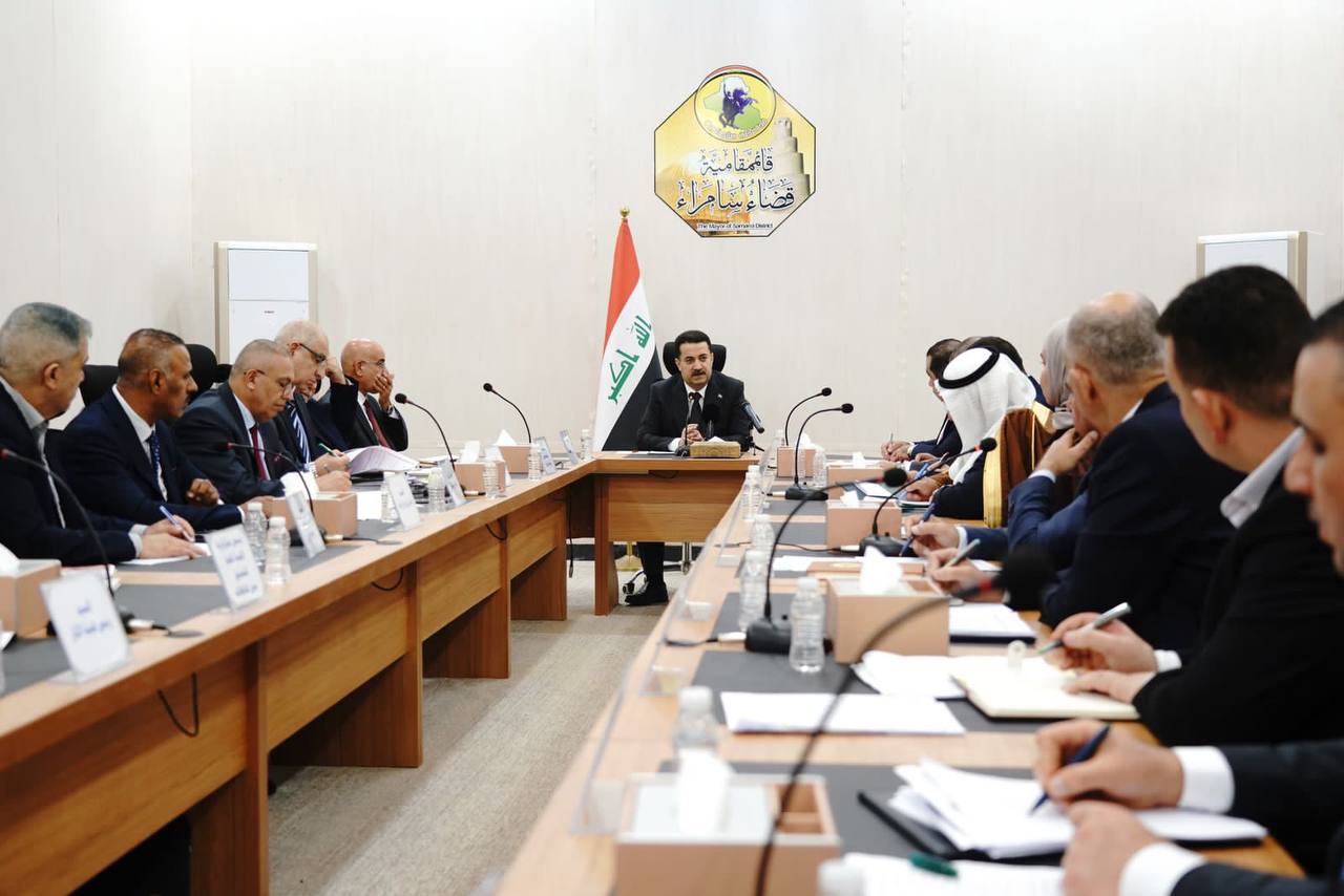 السوداني يجتمع بمحافظ صلاح الدين وعدد من المسؤولين ويصدر عدة توجيهات