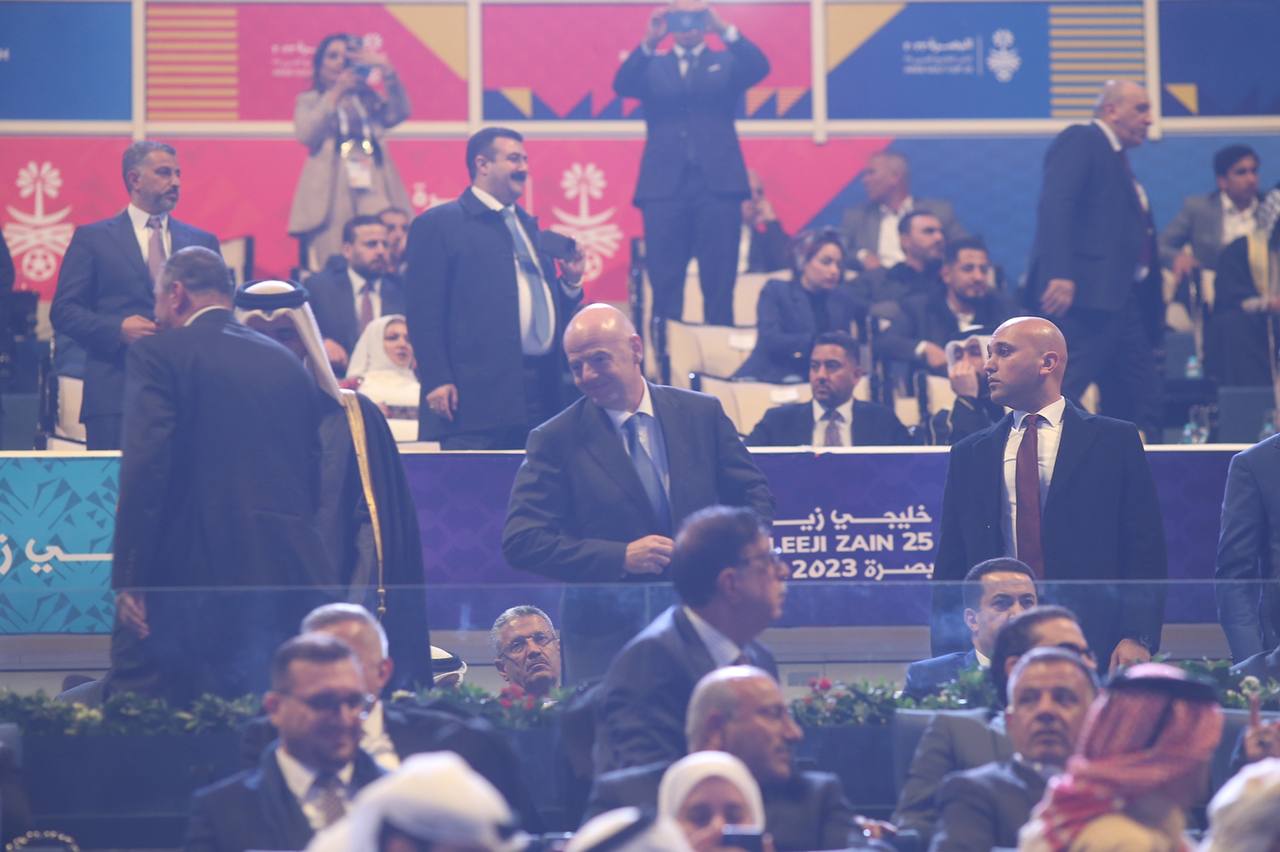 "عاد العراق أخيراً".. رئيس الفيفا يبدي موقفاً بشأن افتتاح "خليجي 25"