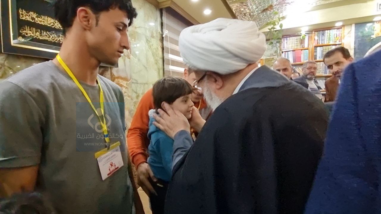 من الموصل والانبار وبغداد.. ممثل المرجع السيستاني يستقبل اطفال مصابين بمرض الثلاسيميا ويوجه باجراء "عاجل"