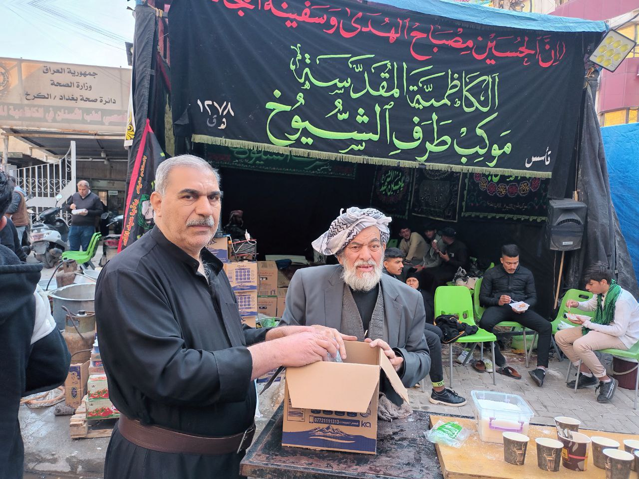 اقدم من اقام الشعائر في الكاظمية.. موكب طرف الشيوخ عمره (166) عاما (صور)