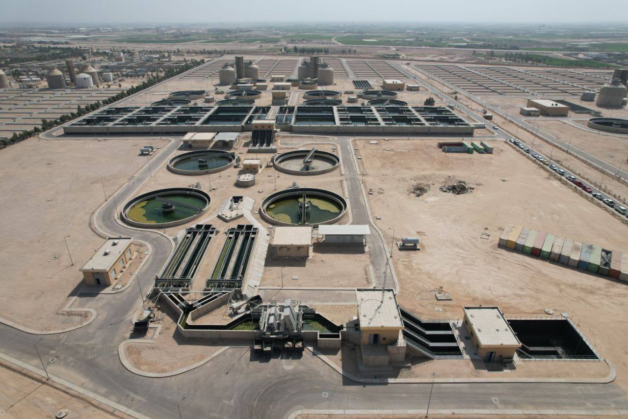 كربلاء.. افتتاح احد اكبر محطات معالجة مياه الصرف الصحي في العراق (صور)