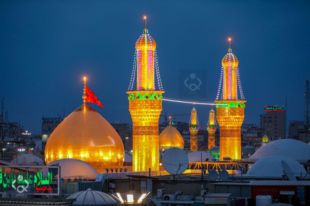 من الجو.. كربلاء ليلة النصف من شعبان (فيديو)