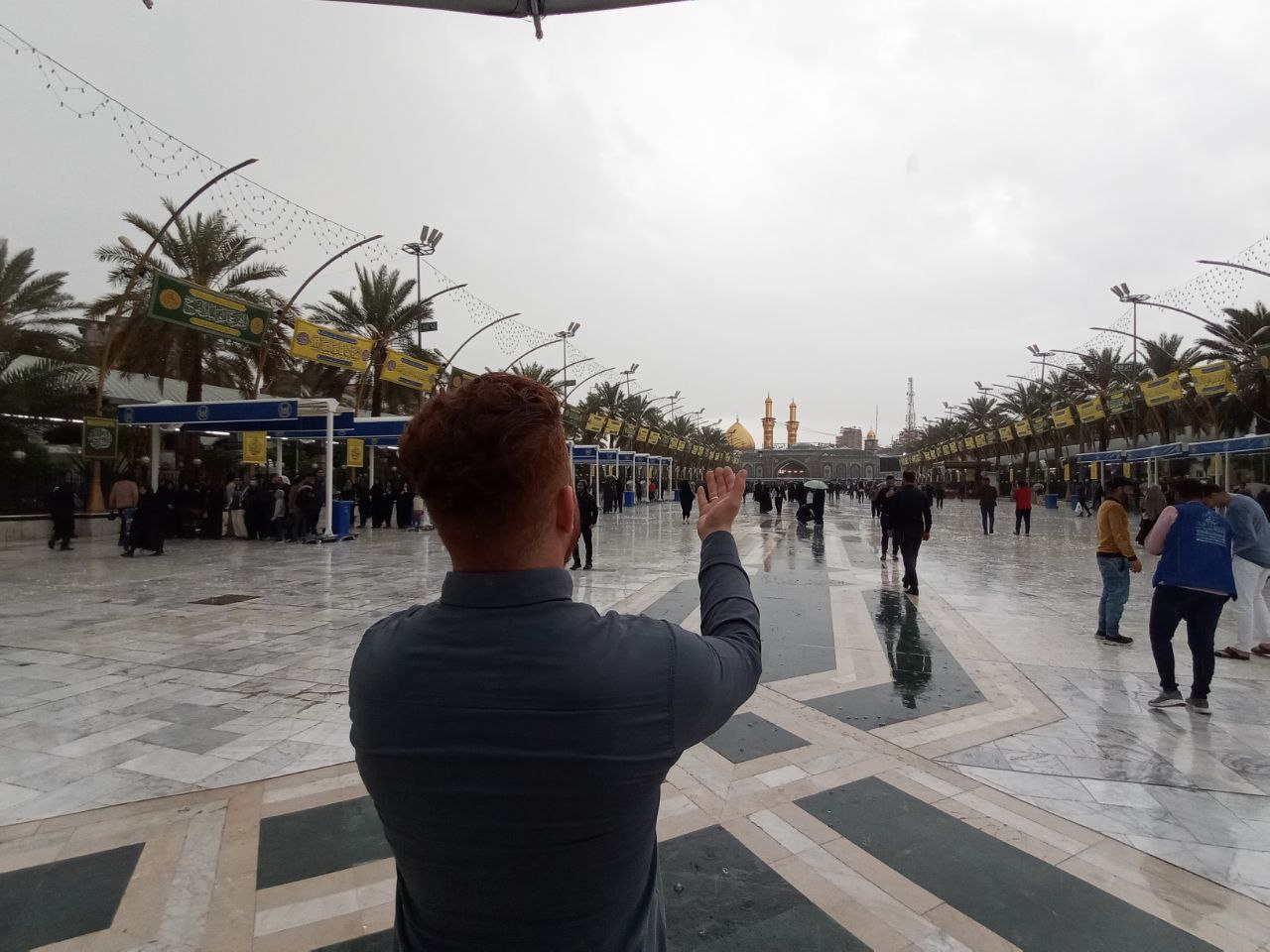 فيديو .. امطار غزيرة في كربلاء