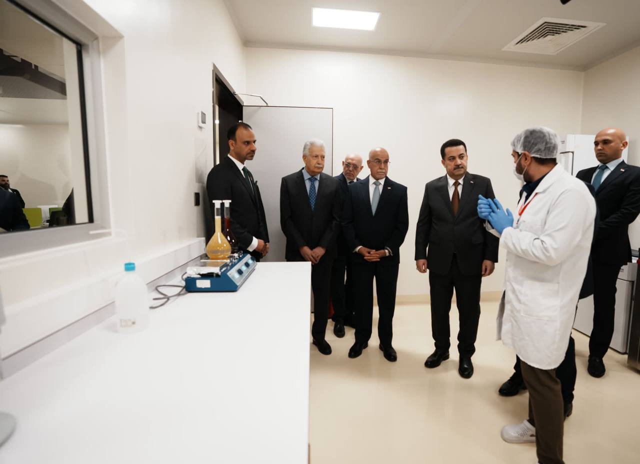 السوداني يفتتح مصنع الصحة الوطني الخاص بإنتاج المستلزمات الطبية