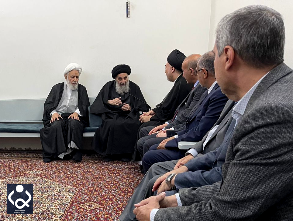 المرجع السيستاني يستقبل مجموعة من أطباء النجف (صور)