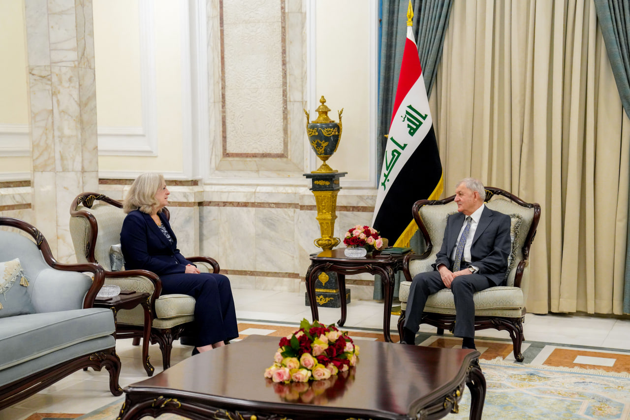 الرئيس العراقي يشكر الولايات المتحدة لاستمرارها بدعم العراق