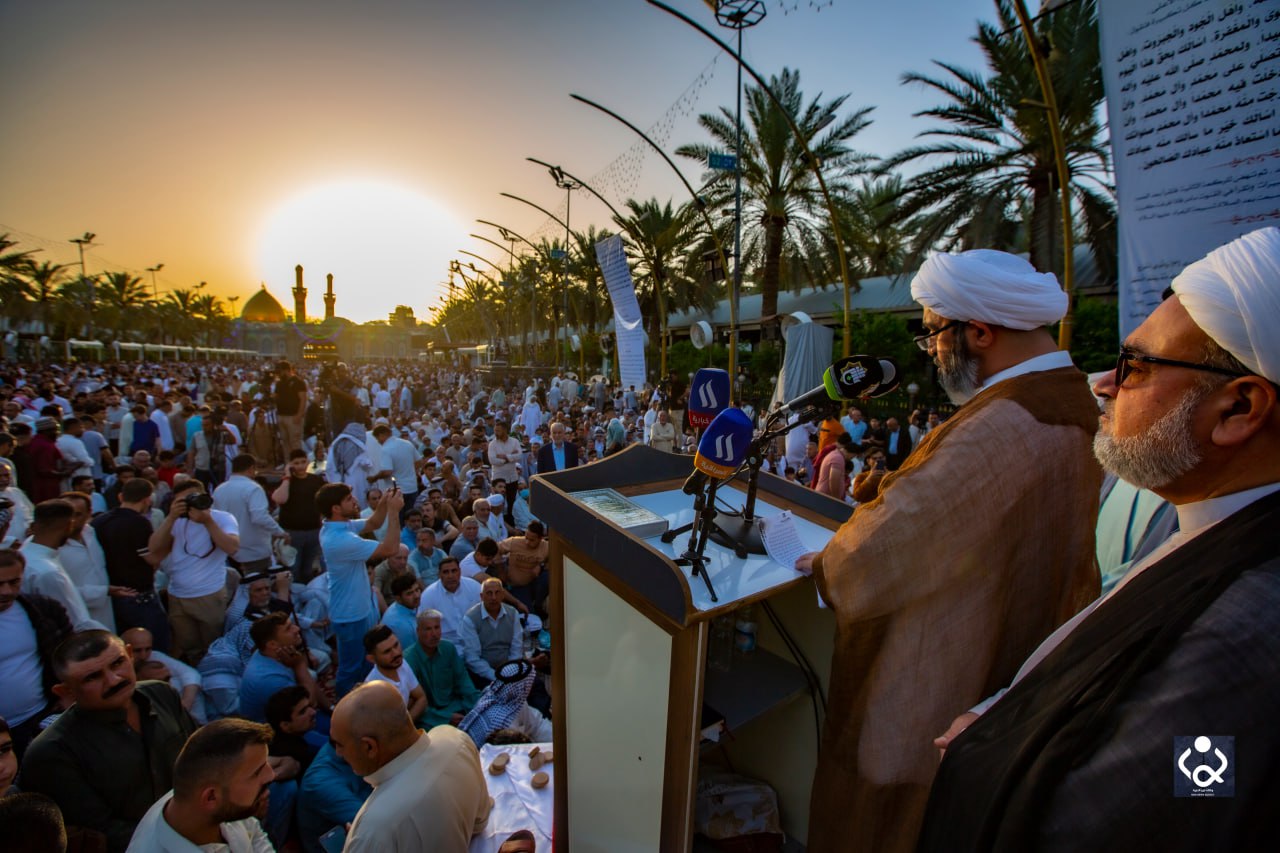 خطيب صلاة العيد في كربلاء يحذر من التجاوزات على قدسية المدن المقدسة ويوجه دعوة لاولياء الامور والحكومة